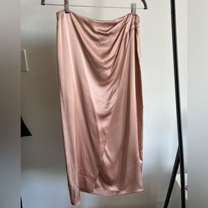 Vince 100% Silk Maxi Skirt